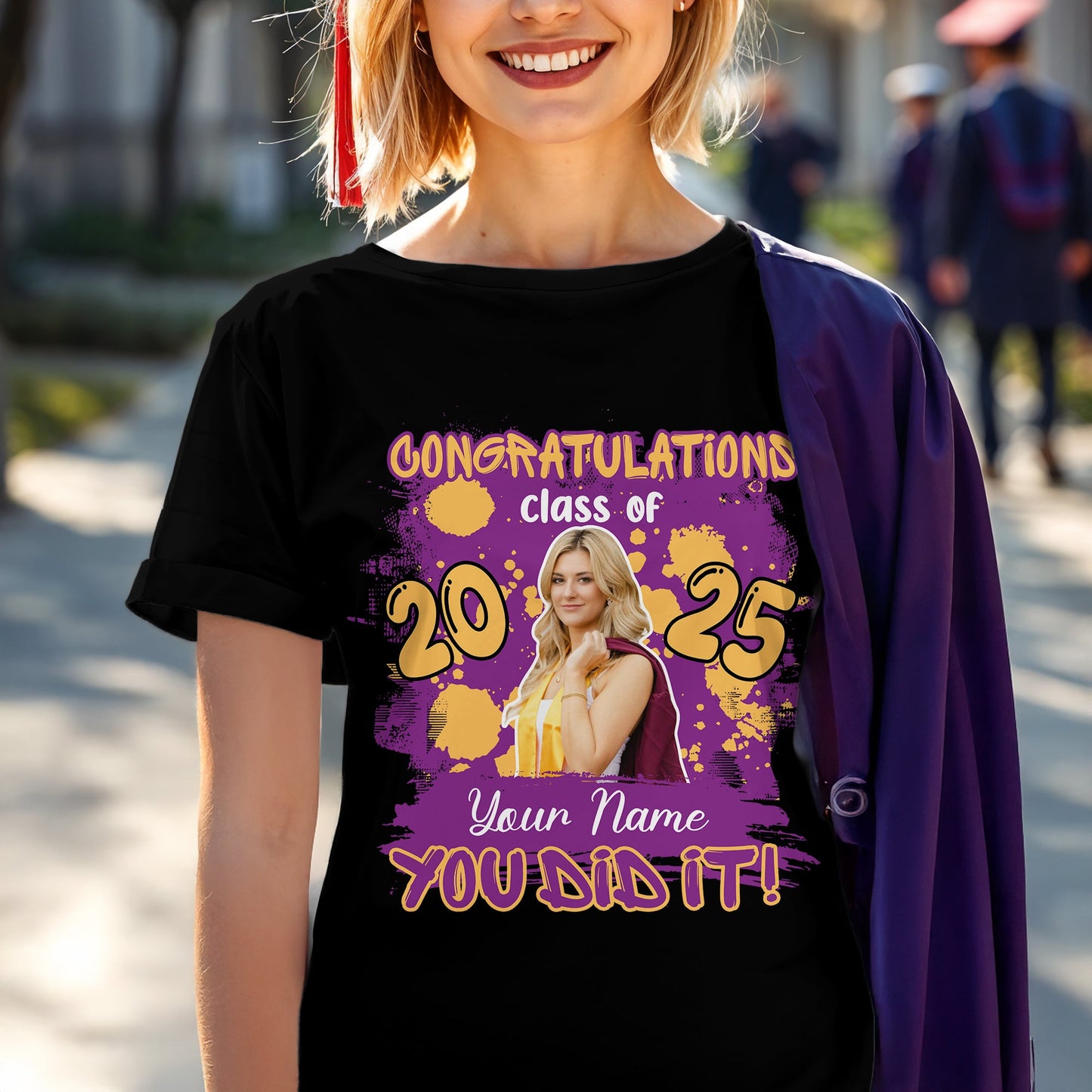 Congratulations You Did It - Graduation Class Of 2025 T-Shirt  - Graduation Unisex T-Shirt