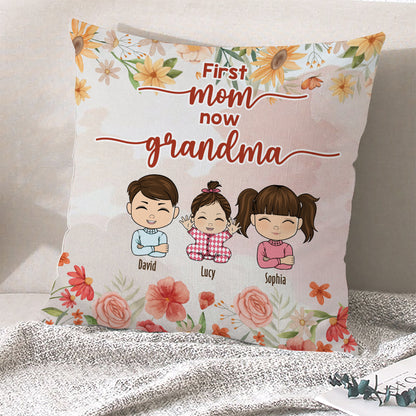 Erst Mama, jetzt Oma – Muttertagsgeschenk – Geschenk für Sie – personalisiertes individuelles Kissen