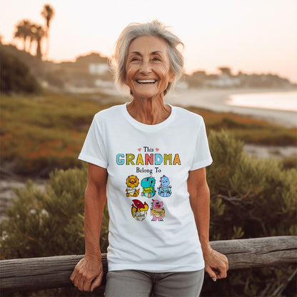 This Grandma Belongs To - Personalized Custom T-shirt