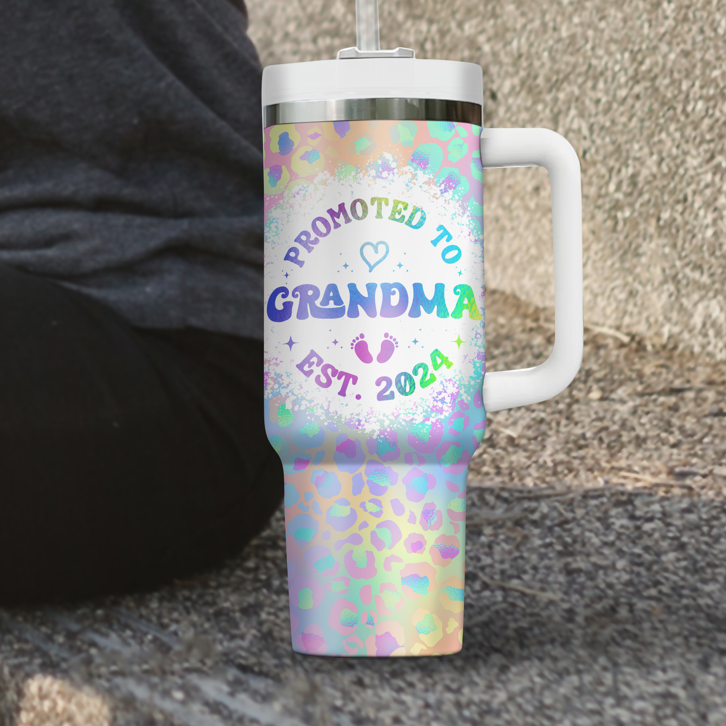 Promoted To Mommy This Year - Gift For Couple, Gift For Him, Gift For Her - Personalized Custom Tumbler