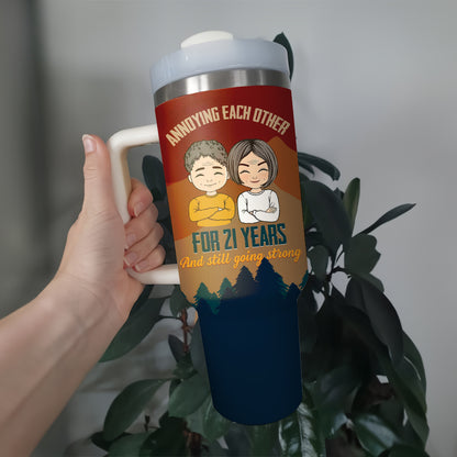 Annoying Each Other Couple Tumbler - Gift For Him, Gift For Her - Personalized Custom Tumbler