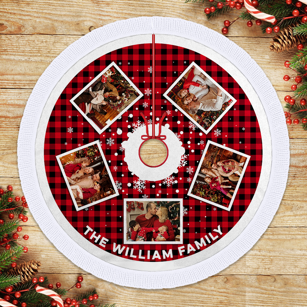 Christmas Tree Skirt - Personalized Christmas Tree Home Decor - Christmas Tree Cover Decoration