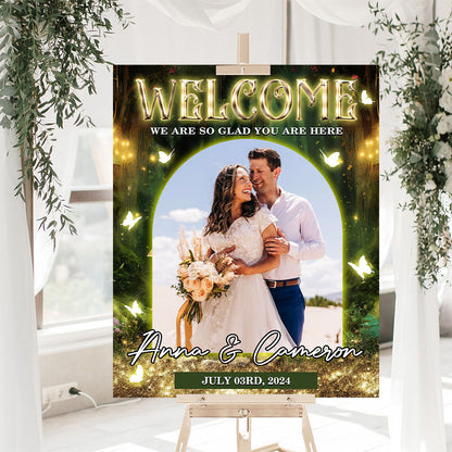 Fairy Wedding Welcome Sign - Modern Wedding Signs - Welcome To The Wedding Sign - Wedding Decor