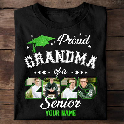 Proud Mom Of A 2025 Senior - Graduation Class Of 2025 T-Shirt  - Graduation Unisex T-Shirt