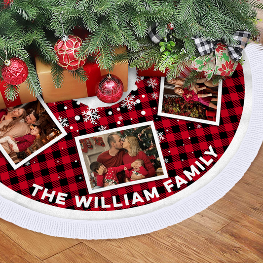 Christmas Tree Skirt - Personalized Christmas Tree Home Decor - Christmas Tree Cover Decoration