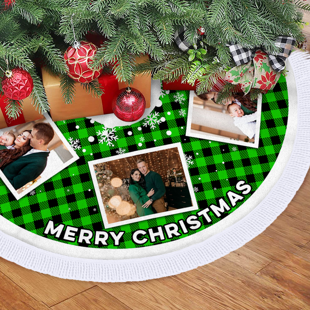 Christmas Tree Skirt - Personalized Christmas Tree Home Decor - Christmas Tree Cover Decoration