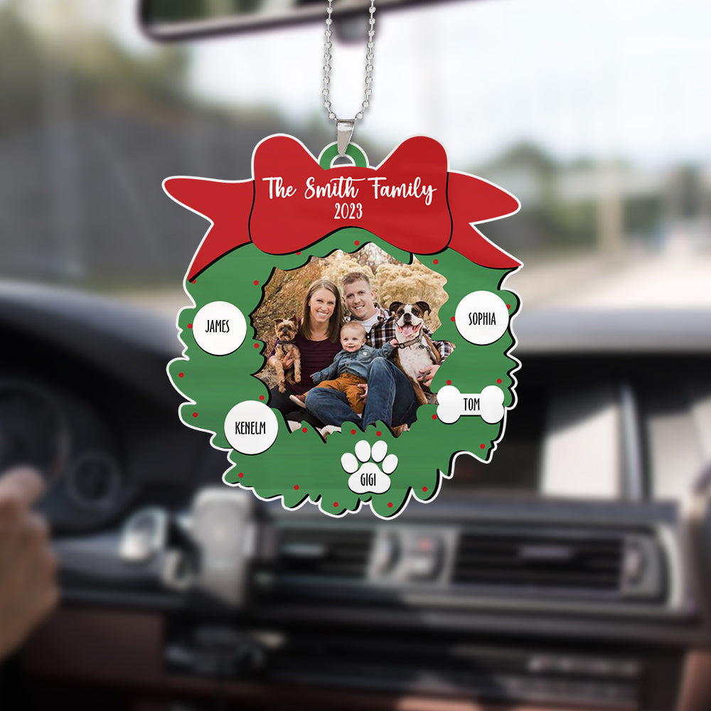 Best Gift For Your Family Christmas Car Hanging Personalized Ornament Car Ornament