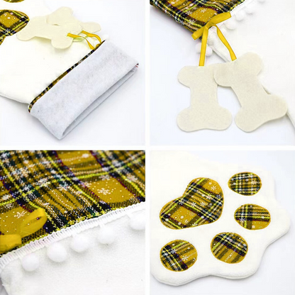 Christmas Tartan Pattern Make Your Holiday Cozy - Personliezed Pet Christmas Stocking