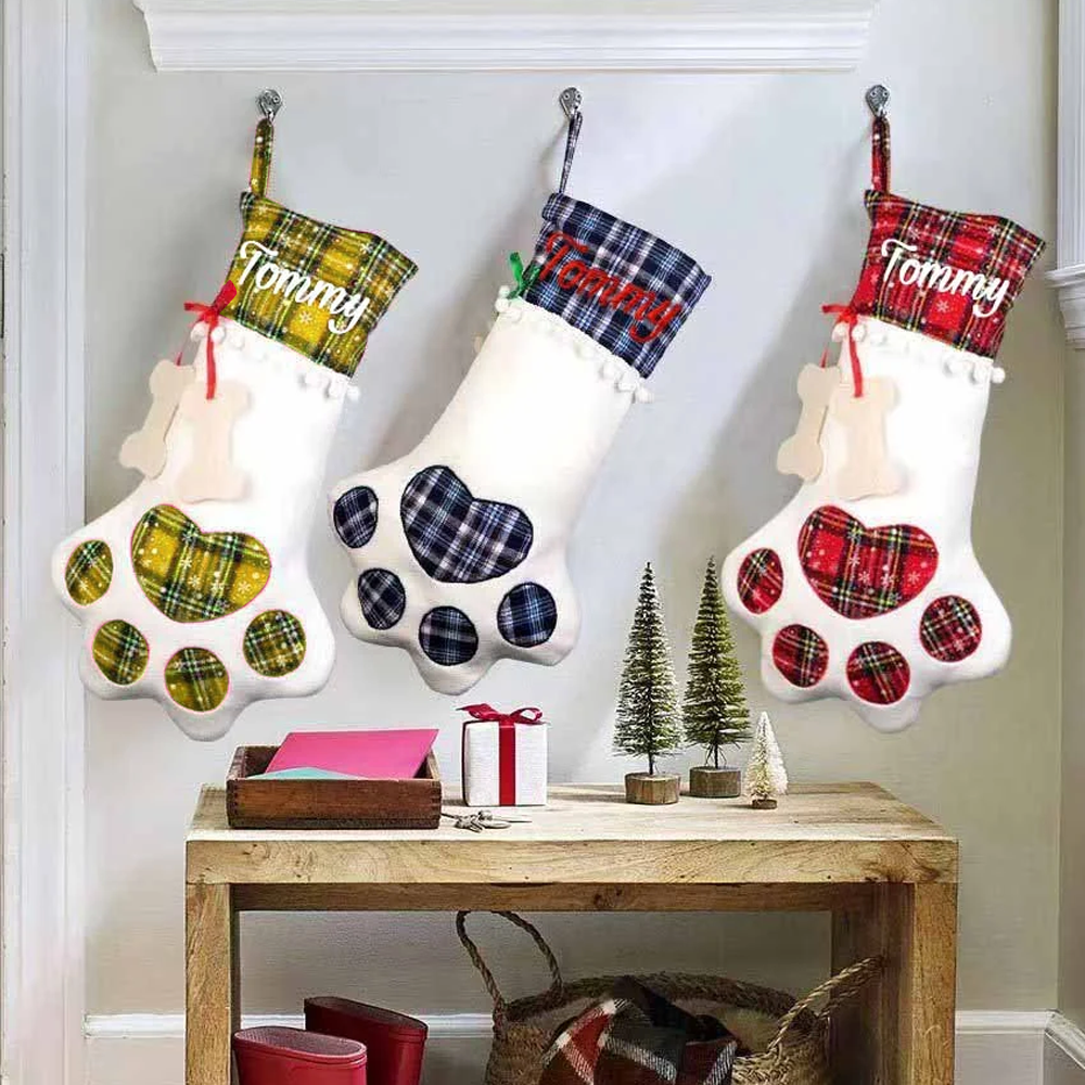 Christmas Tartan Pattern Make Your Holiday Cozy - Personliezed Pet Christmas Stocking