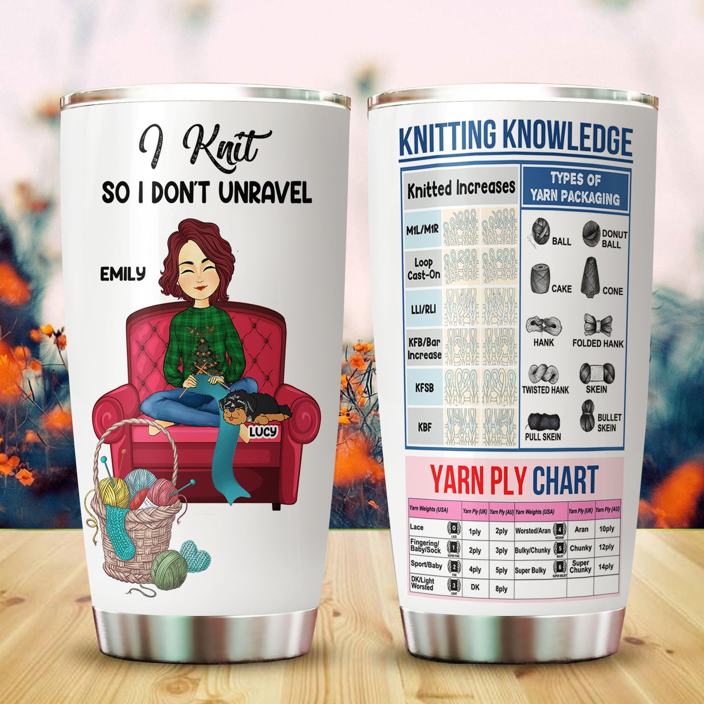 I Crochet Knit So I Dont Unravel - Best Gift For Crochet Lover - Best Gift For Knitting Lover - Personalized Custom Tumbler