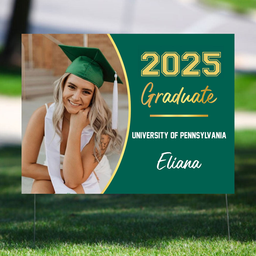 Class Of 2025 Graduate, Graduation Gift - Personalized Graduation Lawn Sign With Stake