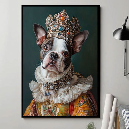 Royal Pet Portrait - Dog Portraits On Canvas - Gift Custom Poster Pet Painting