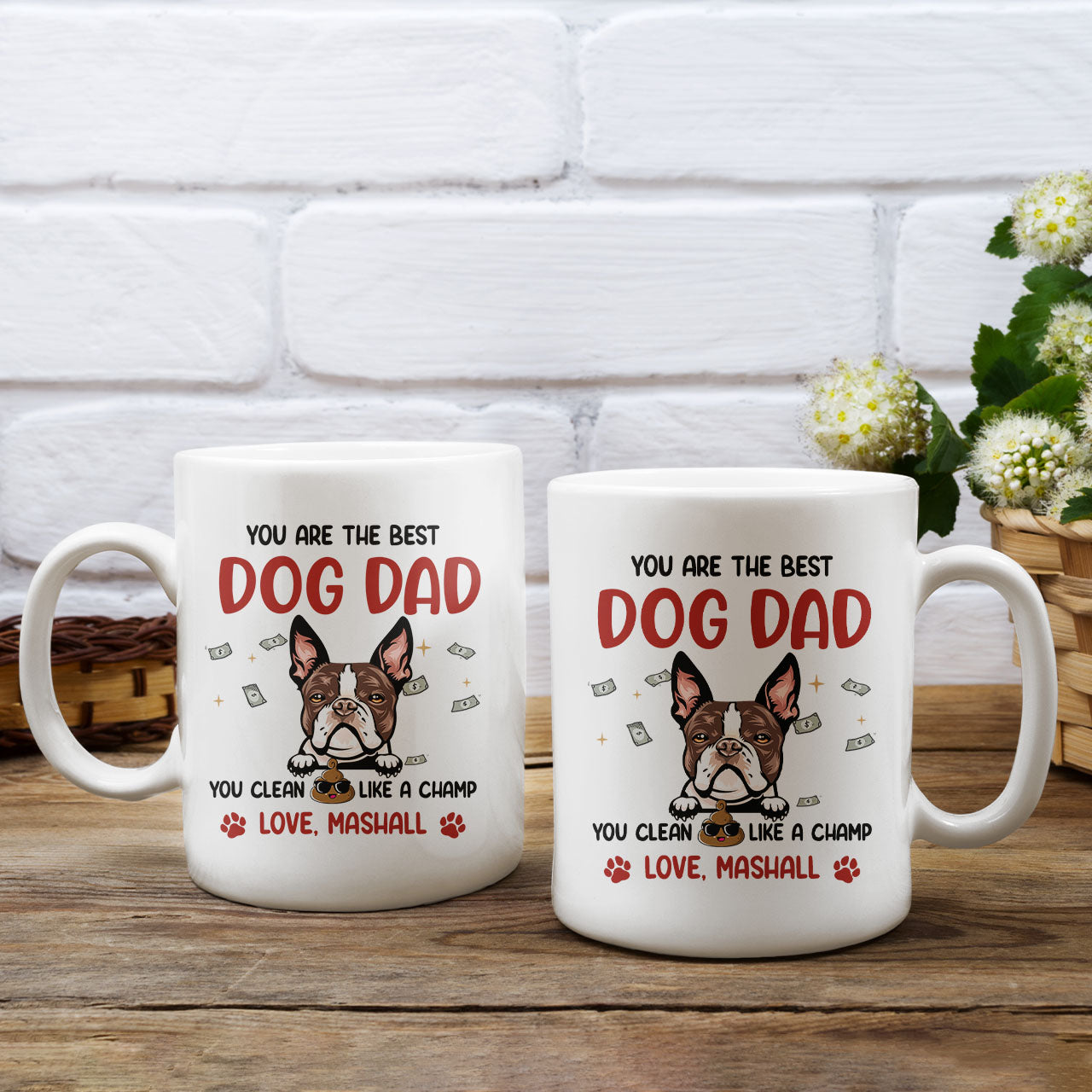 Personalisierte Tasse „Du bist der beste Papa“, Geschenk für Ihn – Vatertag 2023