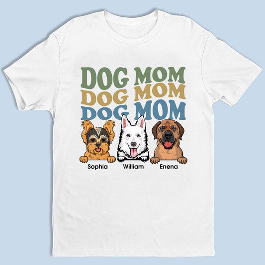 Personalized Dog Mom Parttern Gift Ideas For Dog Mom - Personalized Custom Unisex T-Shirt