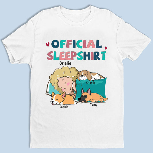 Personalized Official SleepShirt For Dog Lovers - Custom Unisex T-shirt