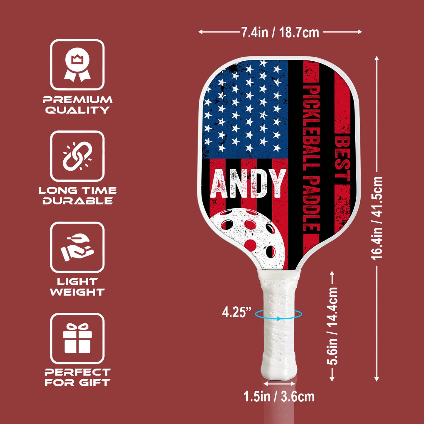 Best Pickleball Paddle Personalized Custom Name - Pickleball Paddle