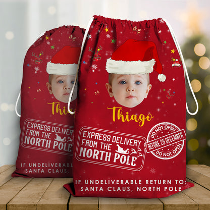 Christmas Delivery For You Custom Photo Christmas Bag - Personalized Custom Christmas Sack