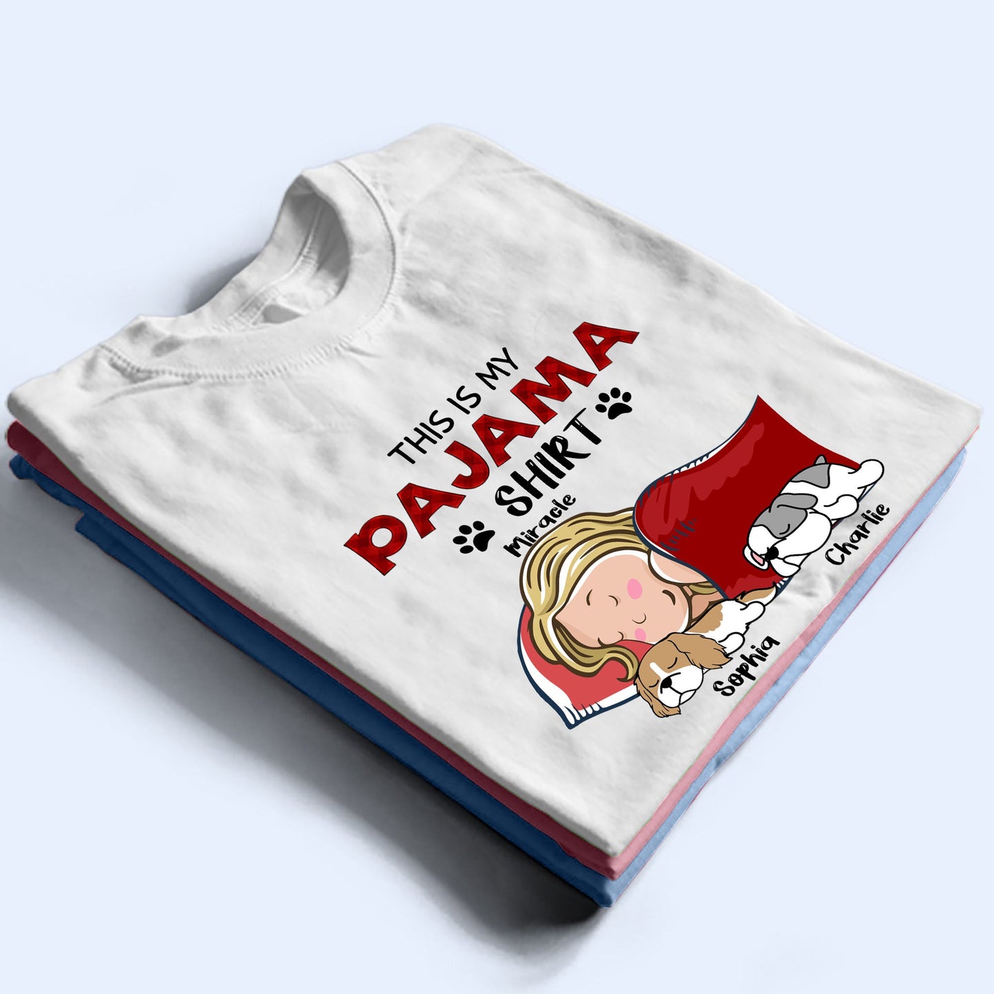 Personalisiert Dies ist mein Pyjama-Geschenk für Hundeliebhaber - Personalisiertes Unisex-T-Shirt