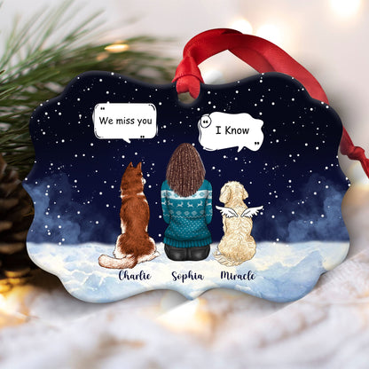 Personalized Memorial Pets - Personalized Aluminum/Wooden Ornament