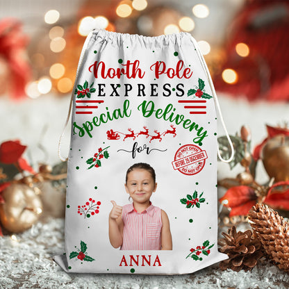 Delivery For Our Kids This Christmas - Upload Photos Of Your Kids - Personalized Custom Christmas Sack