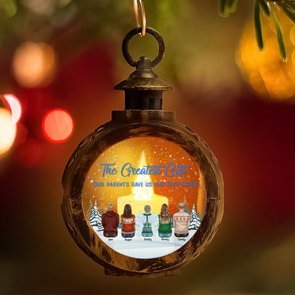 Custom Christmas LED Lantern - Personalized Family Greatest Blessing -  Christmas Lamp Decoration