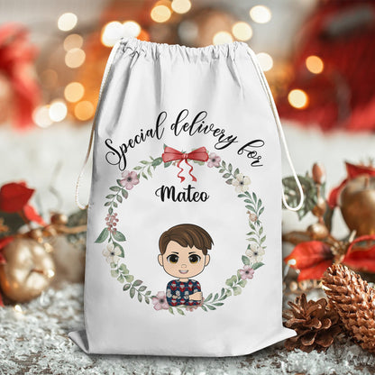 Special Delivery Christmas Bag - Personalized Custom Christmas Sack