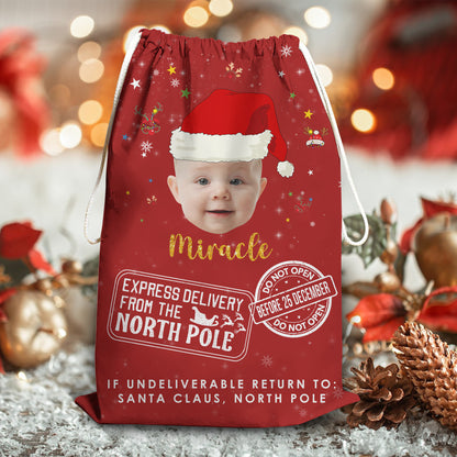 Christmas Delivery For You Custom Photo Christmas Bag - Personalized Custom Christmas Sack