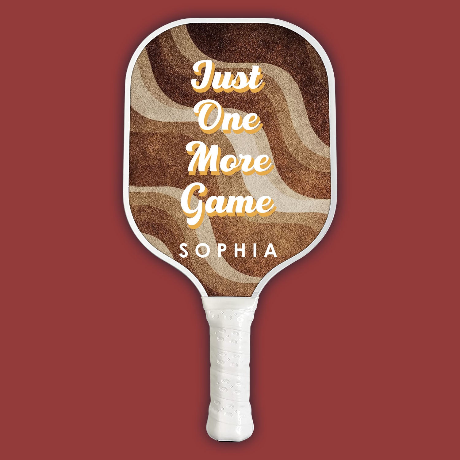 Just One More Game Pickleball Personalized Custom Name - Pickleball Paddle