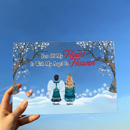 Because Someone We Love Is In Heaven - Memorial Gift, Family Gift - Personalized Acrylic Plaque