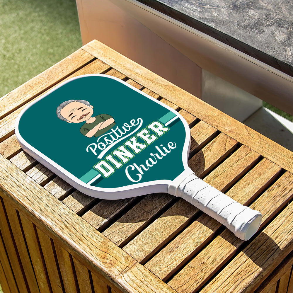 Positive Dinker Personalisierter Name - Pickleball Paddel