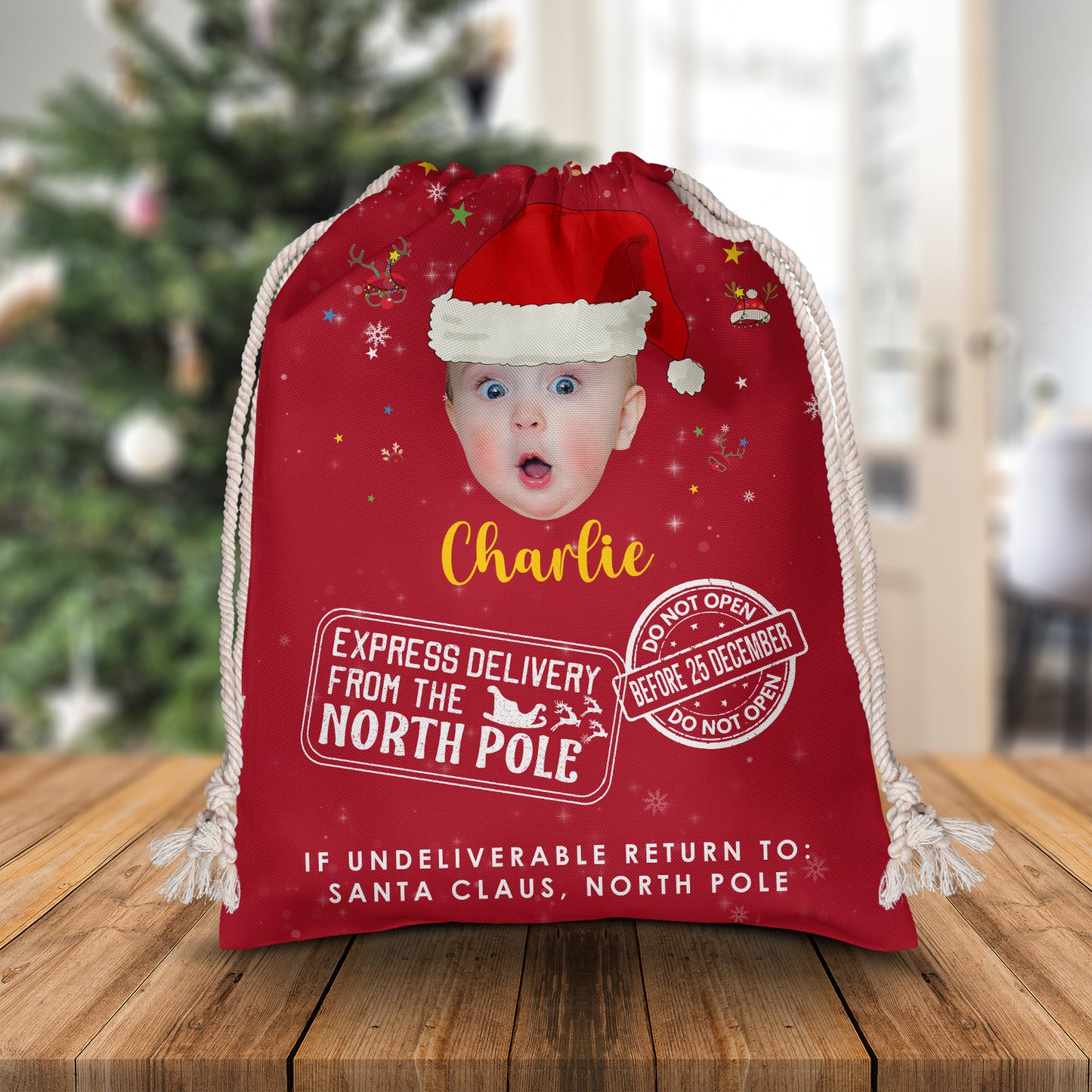 Christmas Delivery For You Custom Photo Christmas Bag - Personalized Custom Christmas Sack