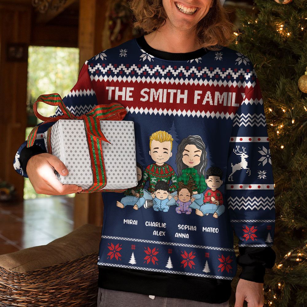 Family Together Sweatshirt - Personalized Custom All-Over-Print Sweatshirt