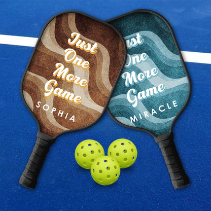 Nur noch ein Spiel Pickleball personalisierte benutzerdefinierte Name - Pickleball Paddel