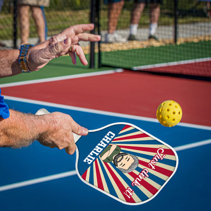 Einfach eintauchen! Personalisierter Name - Pickleball Paddel