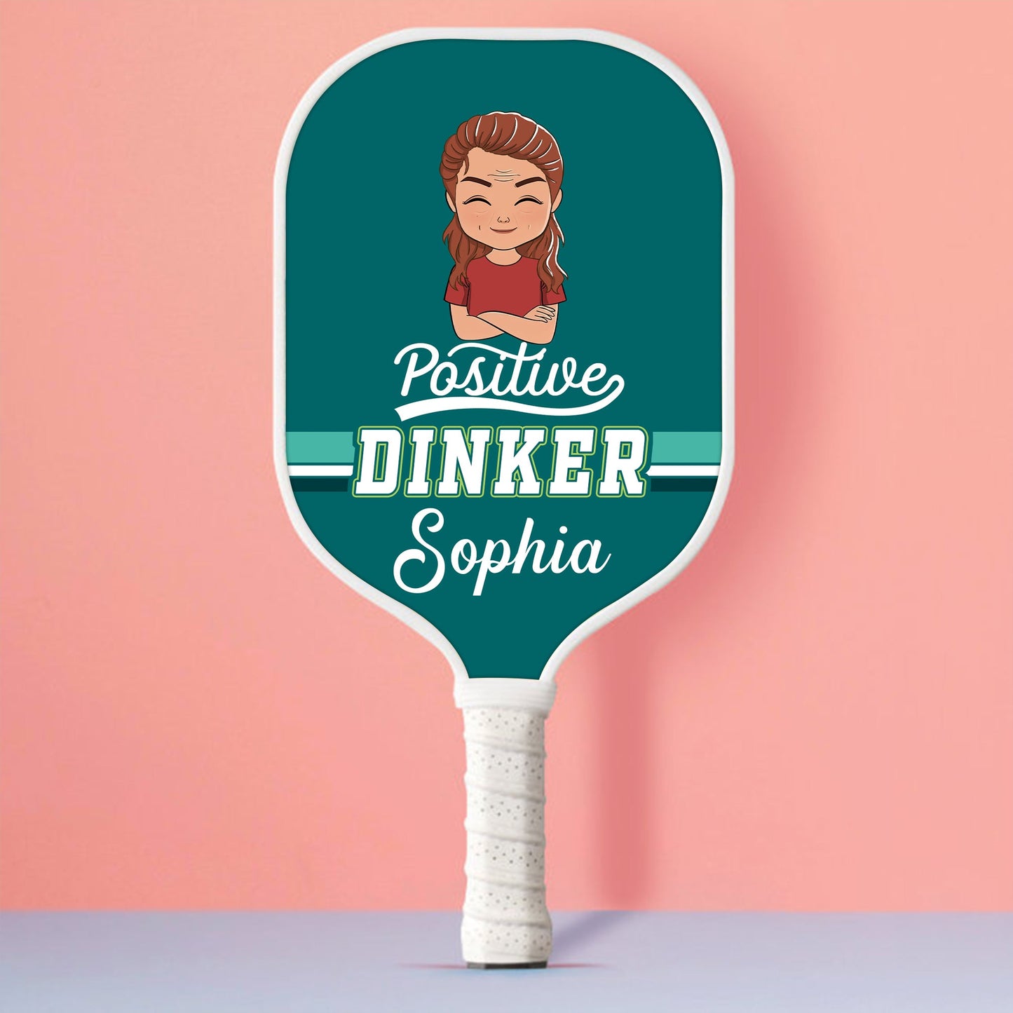 Positive Dinker Personalisierter Name - Pickleball Paddel