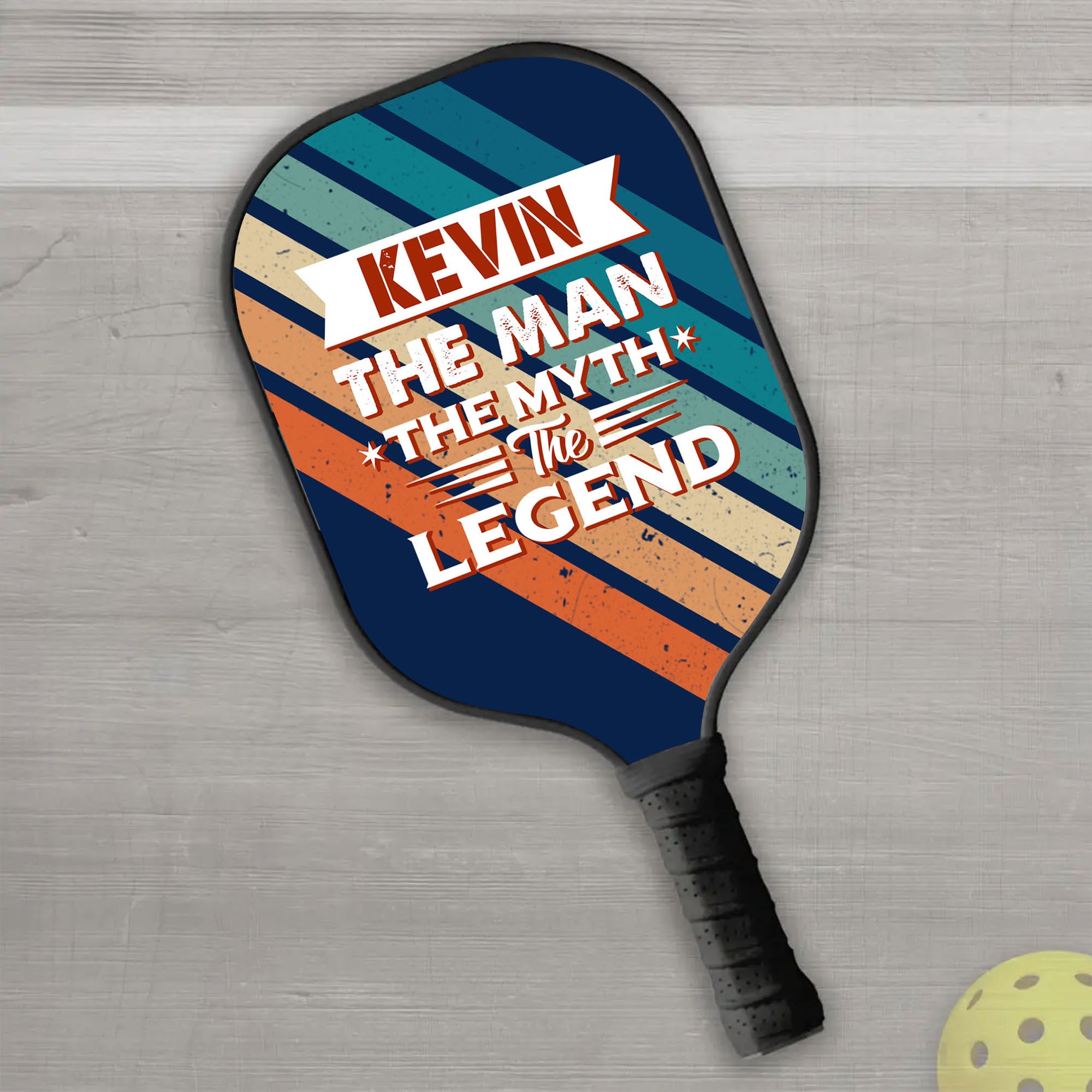 The Man The Myth The Legend Personalized Custom Name - Pickleball Paddle