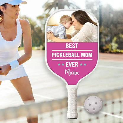 Bester Pickleball-Vater und beste Pickleball-Mama aller Zeiten! Pickleball personalisierter benutzerdefinierter Name - Pickleball-Schläger