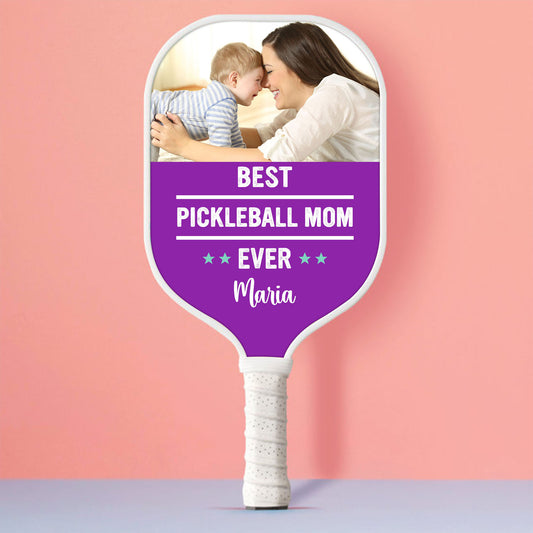 Best Pickleball Dad and Mom ever! Pickleball Personalized Custom Name - Pickleball Paddle