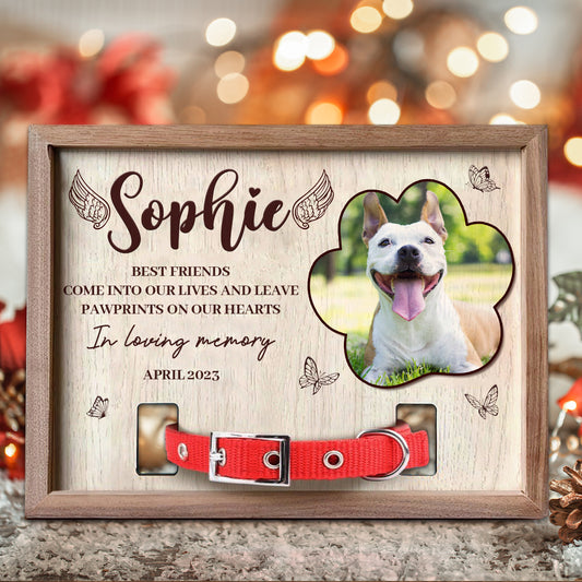 Pet Memorial Gift Loving Memory Of A Best Friend - Upload Your Photo - Memorial Pet Collar Frame