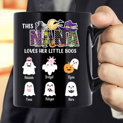 Diese Nana liebt ihre kleinen Boos Halloween-Geschenk für Oma - personalisierte benutzerdefinierte Tasse