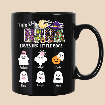 Diese Nana liebt ihre kleinen Boos Halloween-Geschenk für Oma - personalisierte benutzerdefinierte Tasse