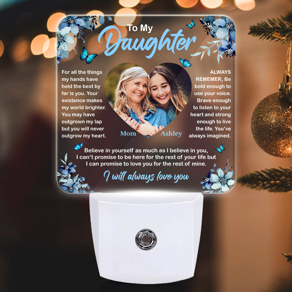 To My Daughter Best Gift To Express Mother Love - Custom Led Night Lights