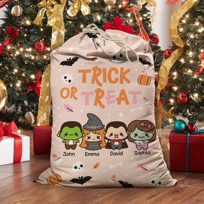 Trick or Treat Kleines Monster Spiel Halloween Tasche - Personalisierter Trick or Treat Sack 