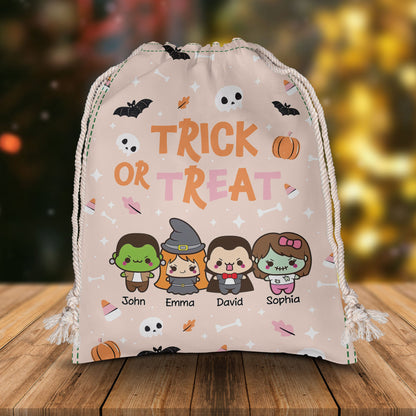 Trick or Treat Kleines Monster Spiel Halloween Tasche - Personalisierter Trick or Treat Sack 