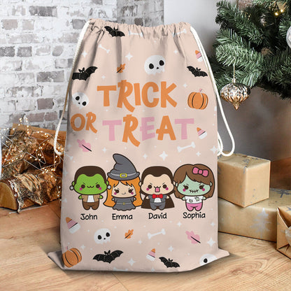 Trick or Treat Kleines Monster Spiel Halloween Tasche - Personalisierter Trick or Treat Sack 