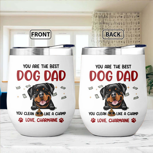 Personalisierter Weinbecher „You Are The Best Dad“, Geschenk für Papa 