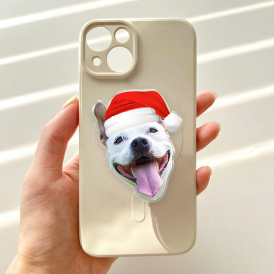 Ihre lieben Haustiere auf Ihrem Telefon. Das beste Geschenk für Tierliebhaber. Laden Sie Ihre Fotos hoch. Telefongriffhalterung