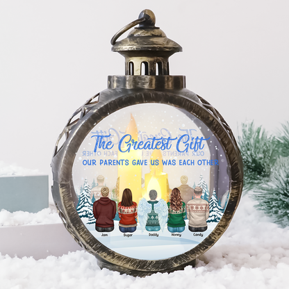 Custom Christmas LED Lantern - Personalized Family Greatest Blessing -  Christmas Lamp Decoration