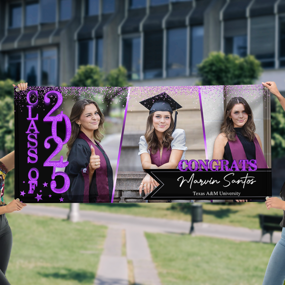 Congratulations Class Of 2025 - Graduation Banner - Unique Graduation Gift - Door Banner