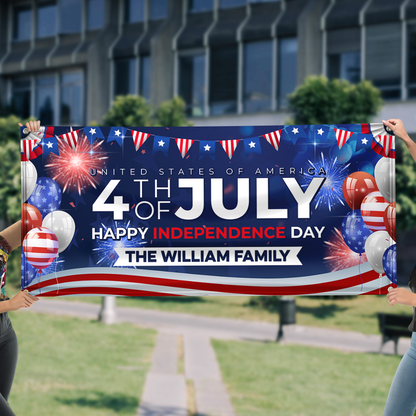 Happy Independence Day - Custom Banner - Personalized Unique Banner